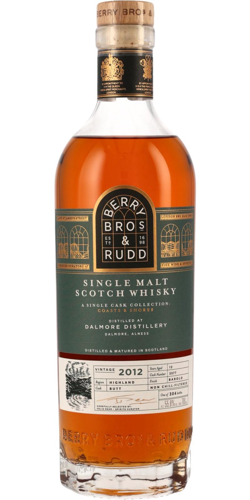 Dalmore 2012 BR  A Single Cask Collection: Coasts & Shores