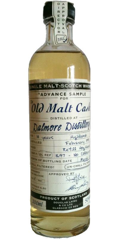 Dalmore 1991 DL  The Old Malt Cask -  Advanced Sample