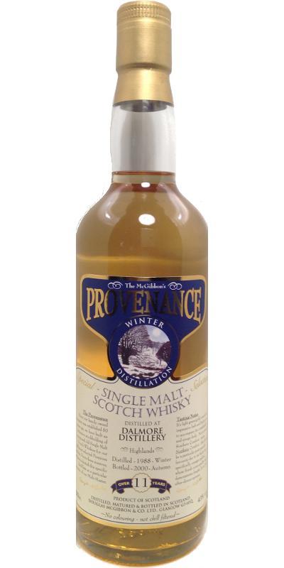 Dalmore 1988 McG  McGibbon's Provenance