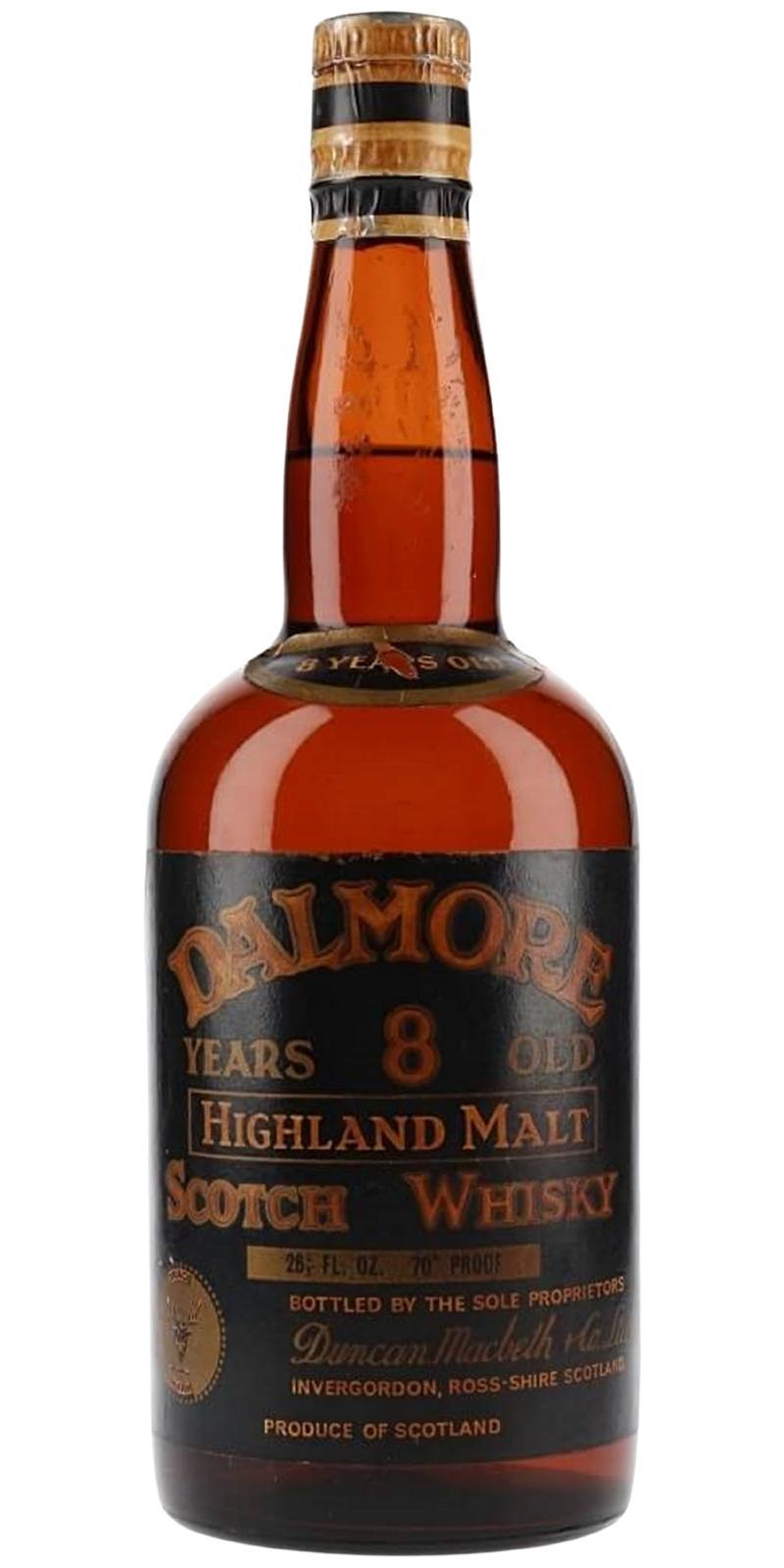 Dalmore 08-year-old DMCo  Highland Malt Scotch Whisky