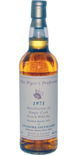 Dalmore 1971 ScCo  The Piper's Preferred
