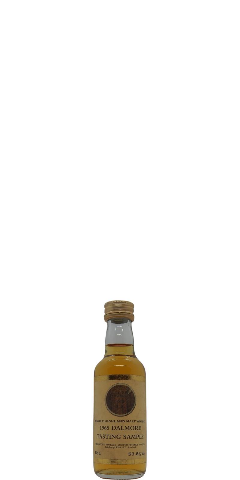 Dalmore 1965 SV  Tasting Sample