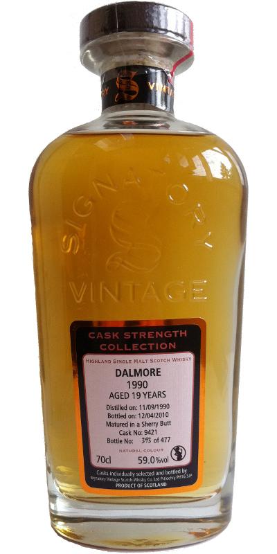 Dalmore 1990 SV  Cask Strength Collection