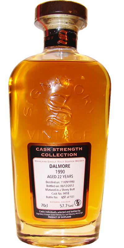 Dalmore 1990 SV  Cask Strength Collection