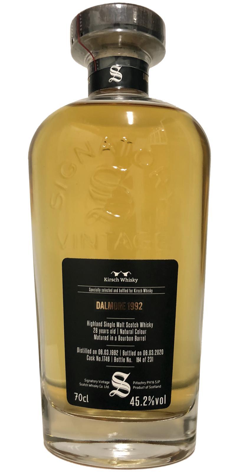 Dalmore 1992 SV  Cask Strength Collection