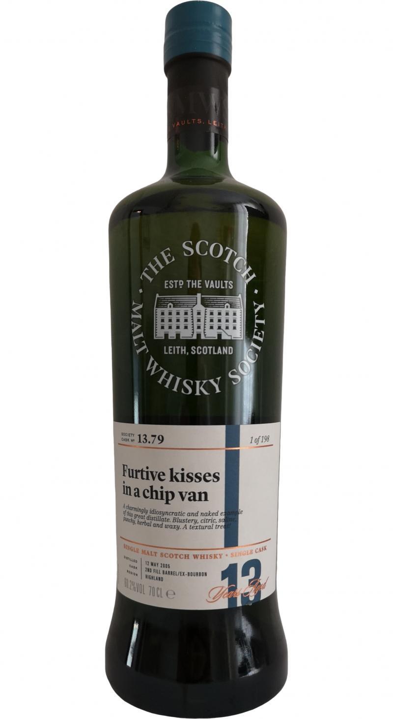 Dalmore 2005 SMWS 13.79  Furtive kisses in a chip van