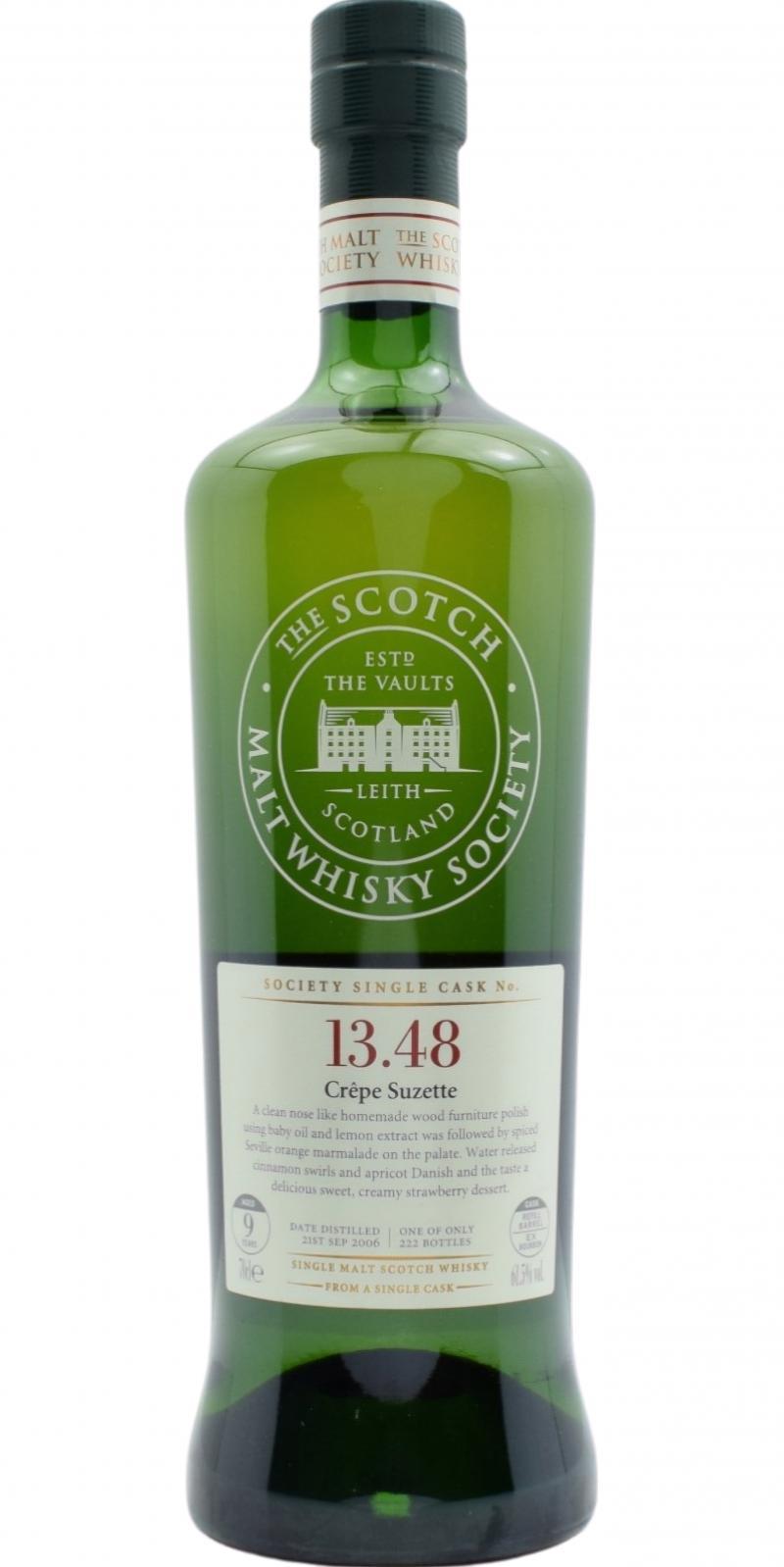 Dalmore 2006 SMWS 13.48  Crêpe Suzette