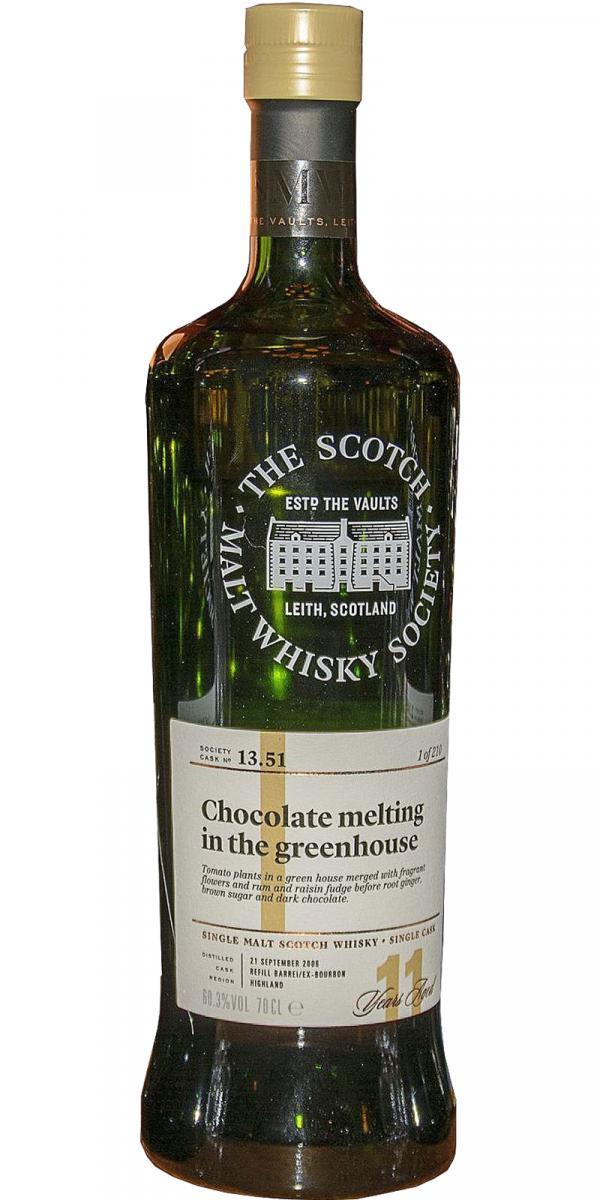 Dalmore 2006 SMWS 13.51  Chocolate melting in the greenhouse