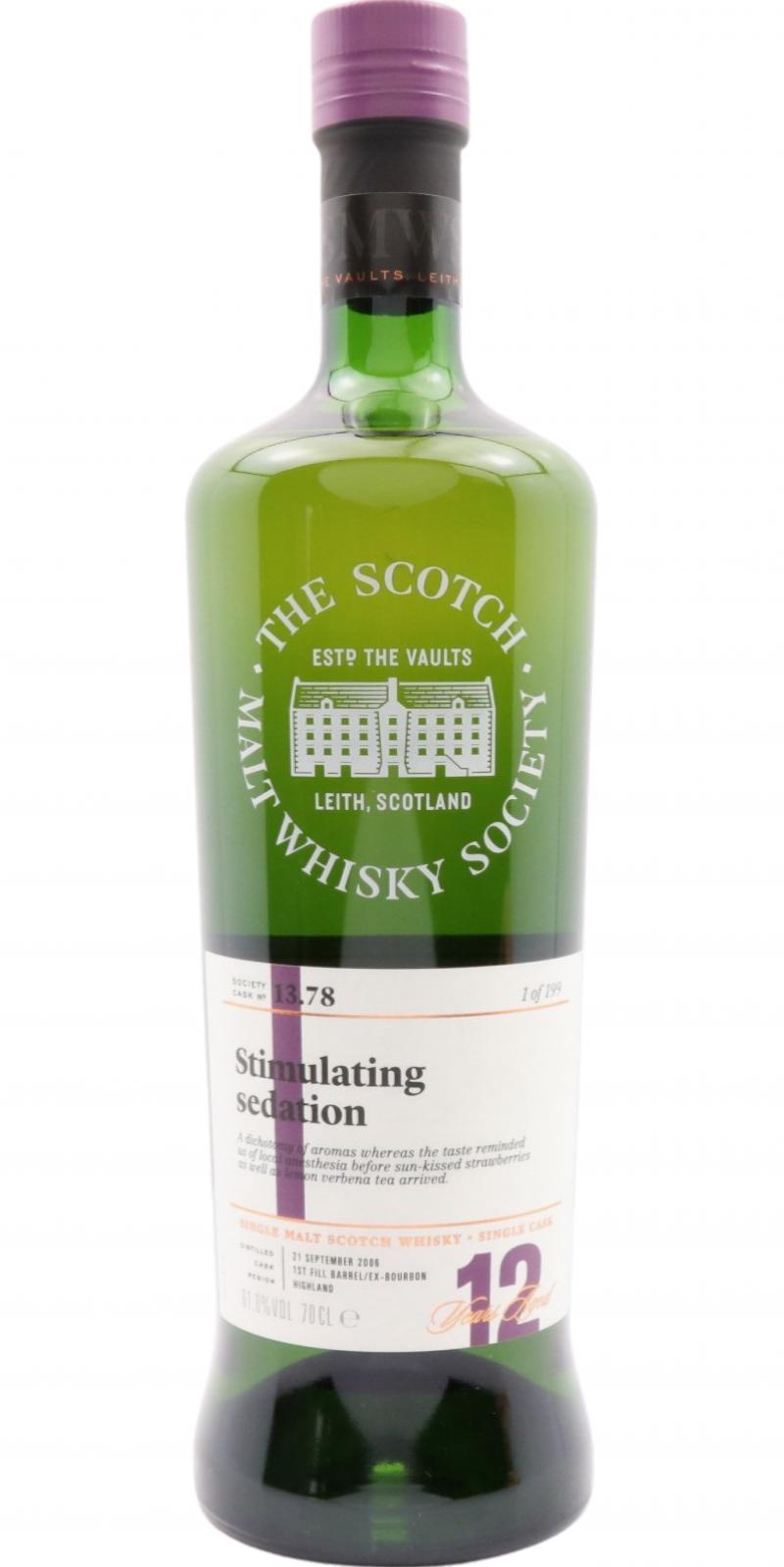 Dalmore 2006 SMWS 13.78  Stimulating sedation