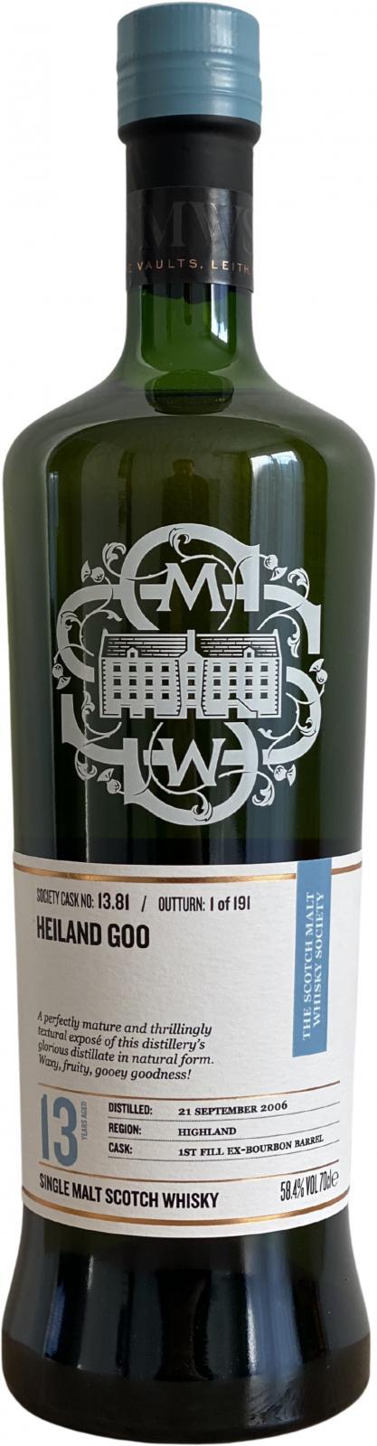 Dalmore 2006 SMWS 13.81  Heiland goo