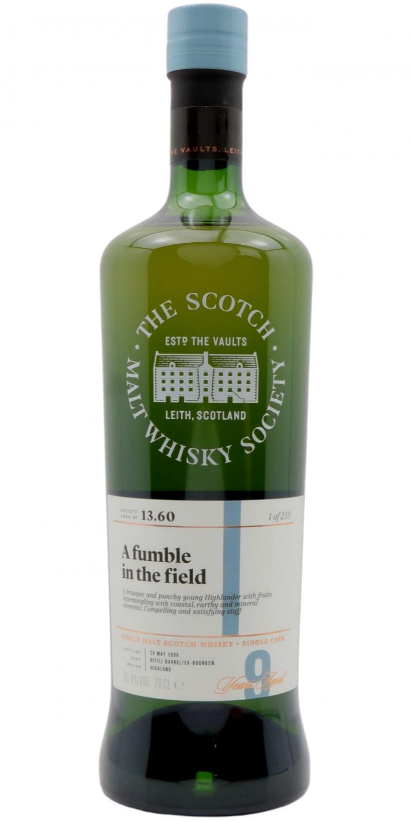 Dalmore 2008 SMWS 13.60  A fumble in the field