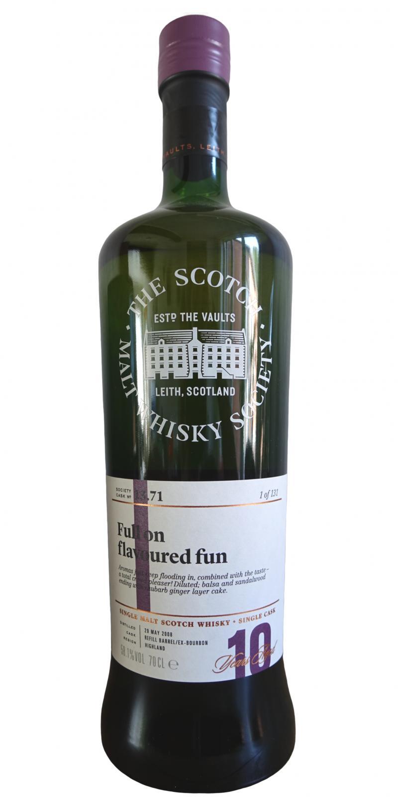 Dalmore 2008 SMWS 13.71  Full on flavoured fun