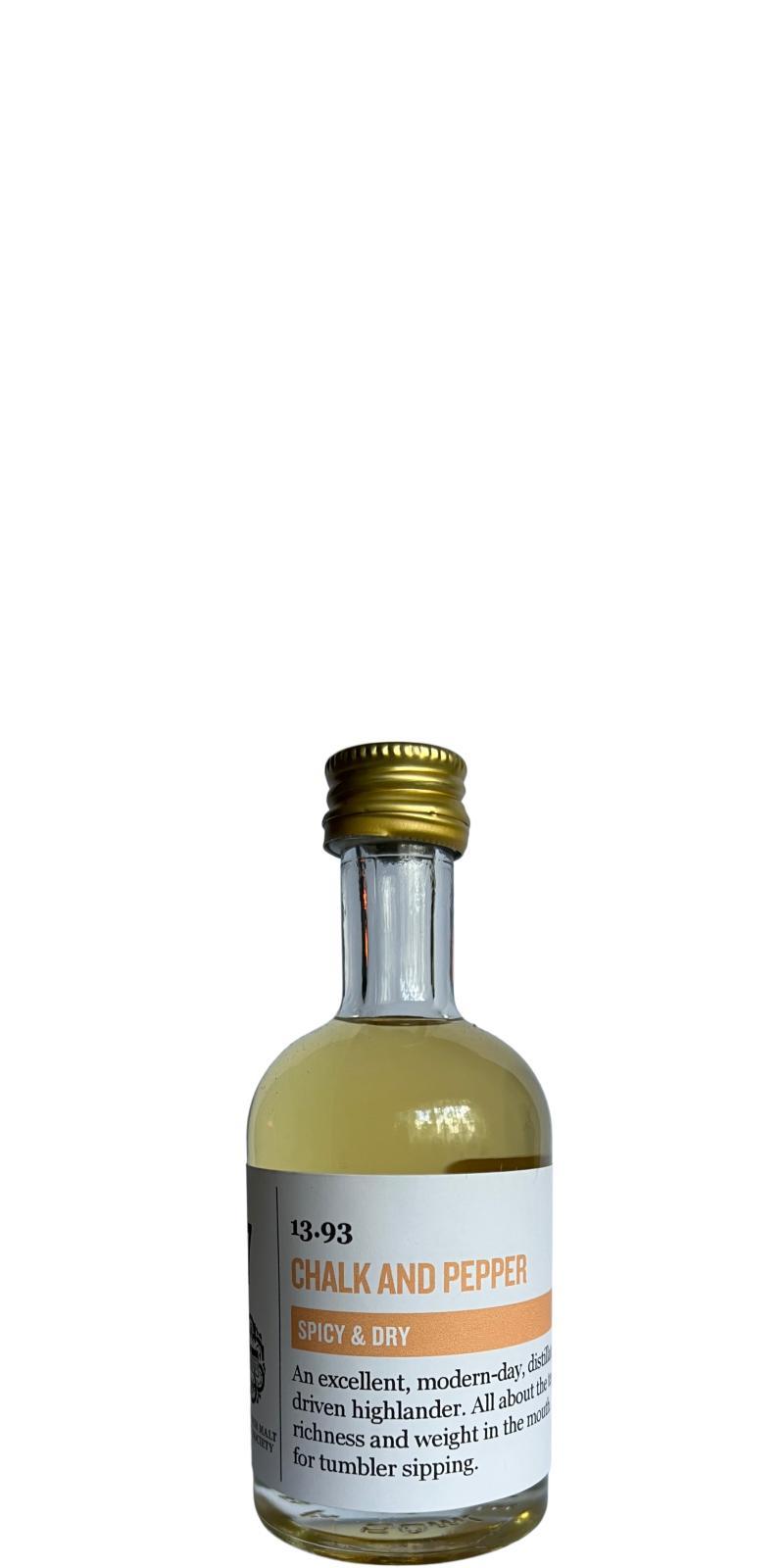 Dalmore 2012 SMWS 13.93  Chalk and pepper