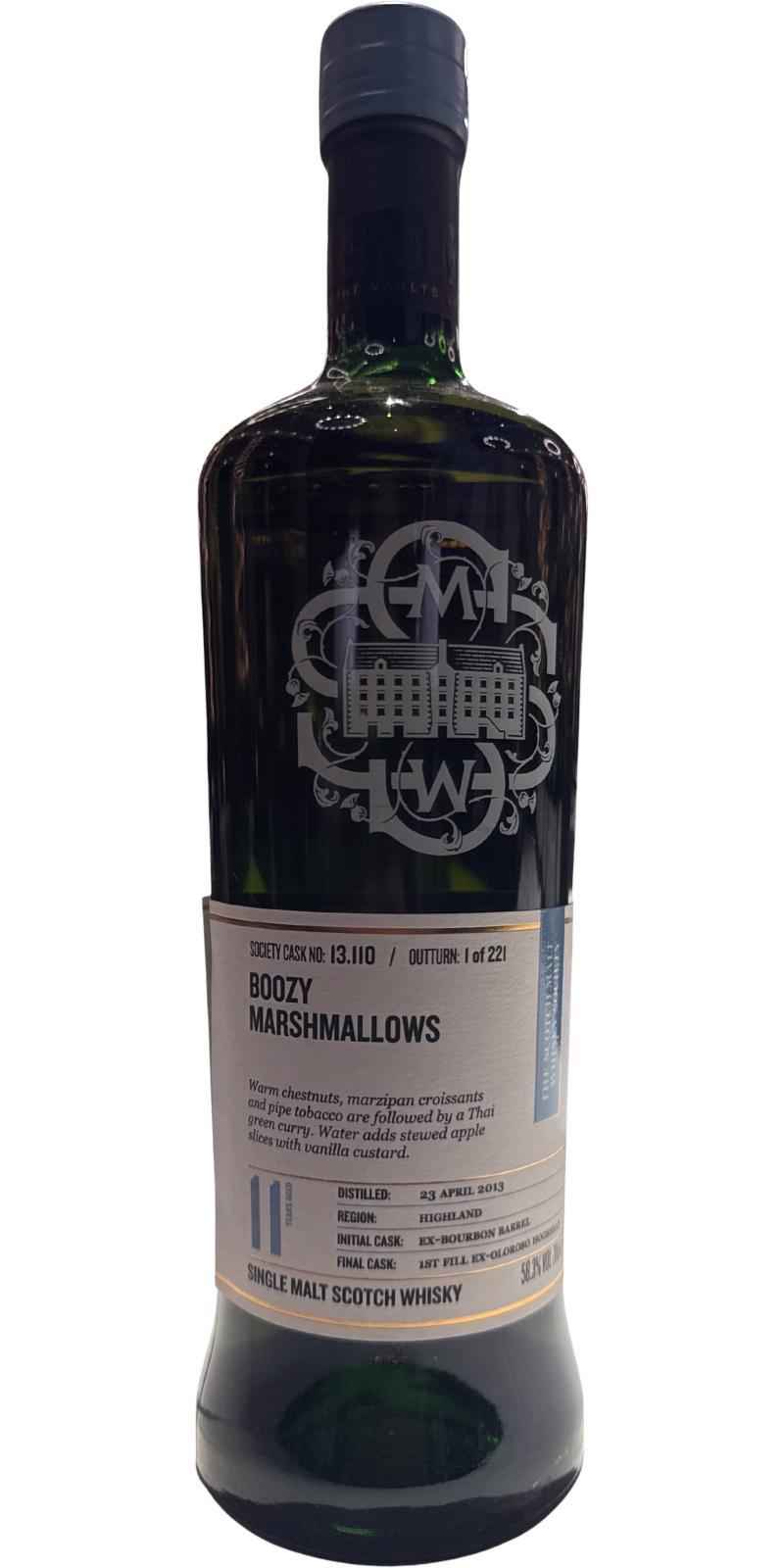 Dalmore 2013 SMWS 13.110  Boozy marshmallows