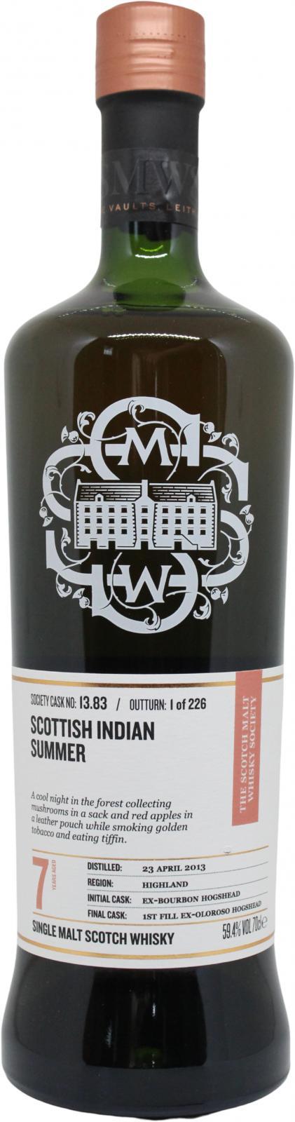 Dalmore 2013 SMWS 13.83  Scottish Indian summer