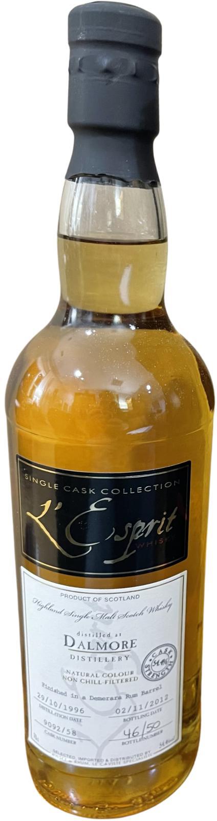 Dalmore 1996 WRh  L'Esprit - Single Cask Collection