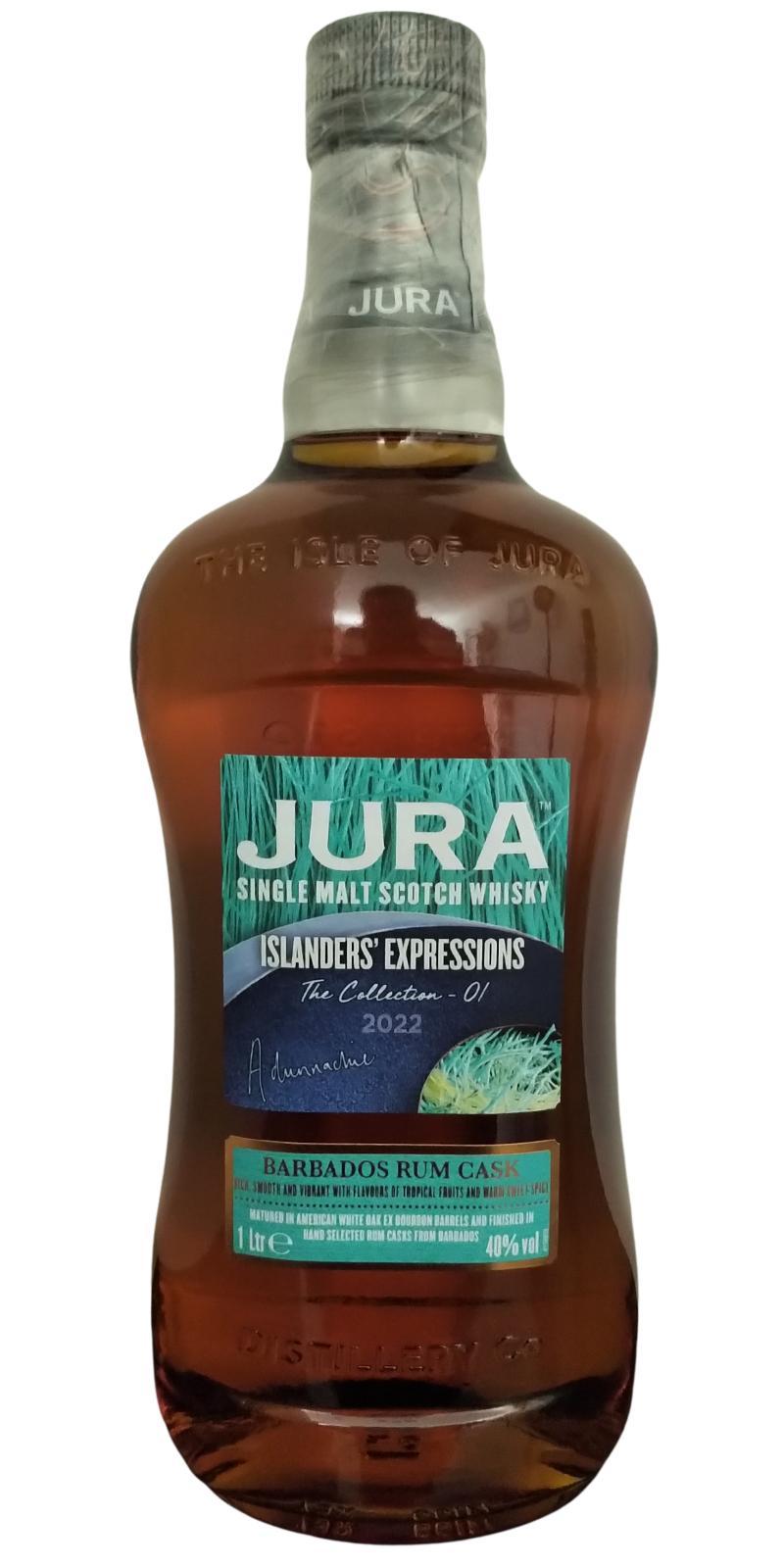 Isle of Jura Barbados Rum Cask  Islanders' Expressions The Collection - 01