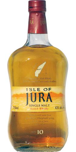 Isle of Jura 10-year-old  Yellow longitudinal label