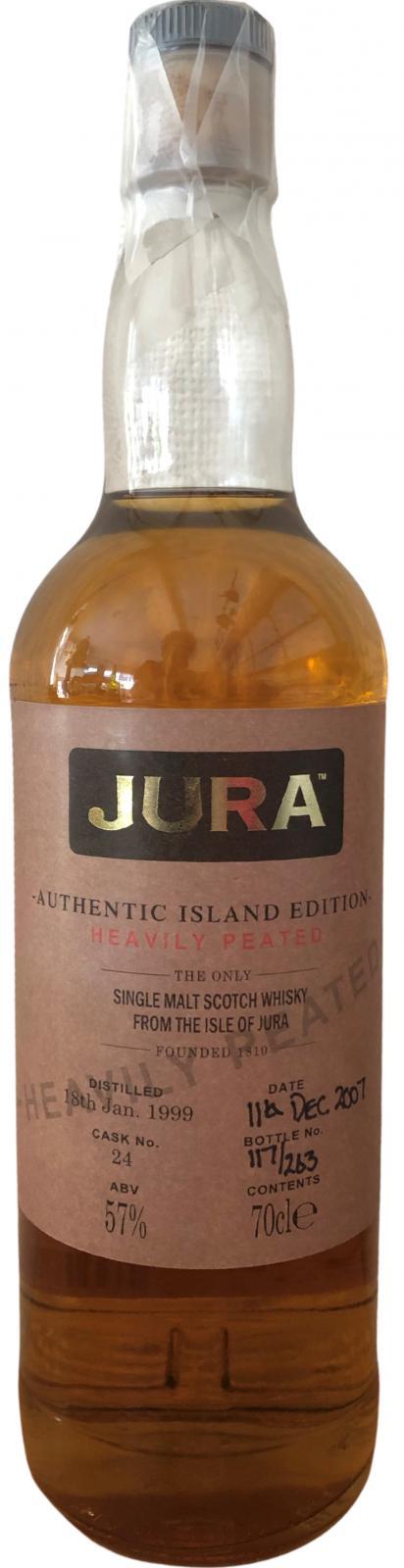 Isle of Jura 1999  Authentic Island Edition Heavily Peated