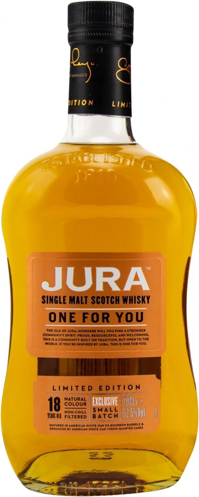 Isle of Jura One For You  Limited Edition - Exclusive Small Batch