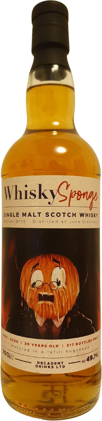 Isle of Jura 1990 DeDr  Whisky Sponge