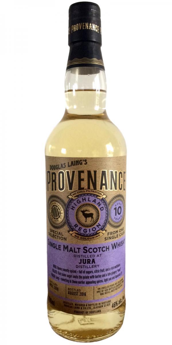 Isle of Jura 2006 DL  Provenance