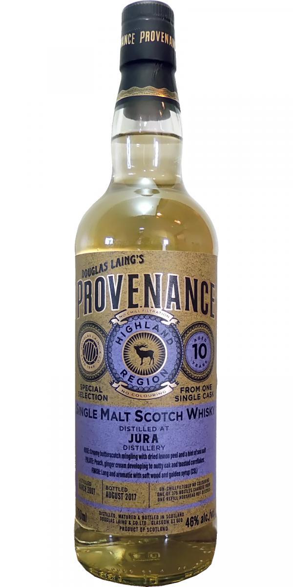 Isle of Jura 2007 DL  Provenance