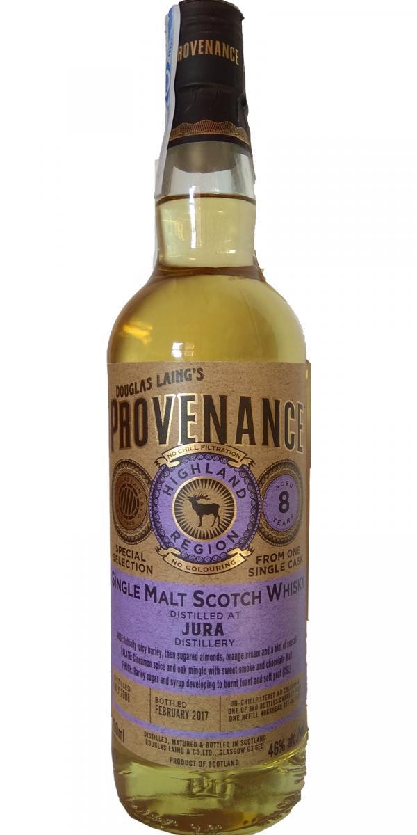 Isle of Jura 2008 DL  Provenance