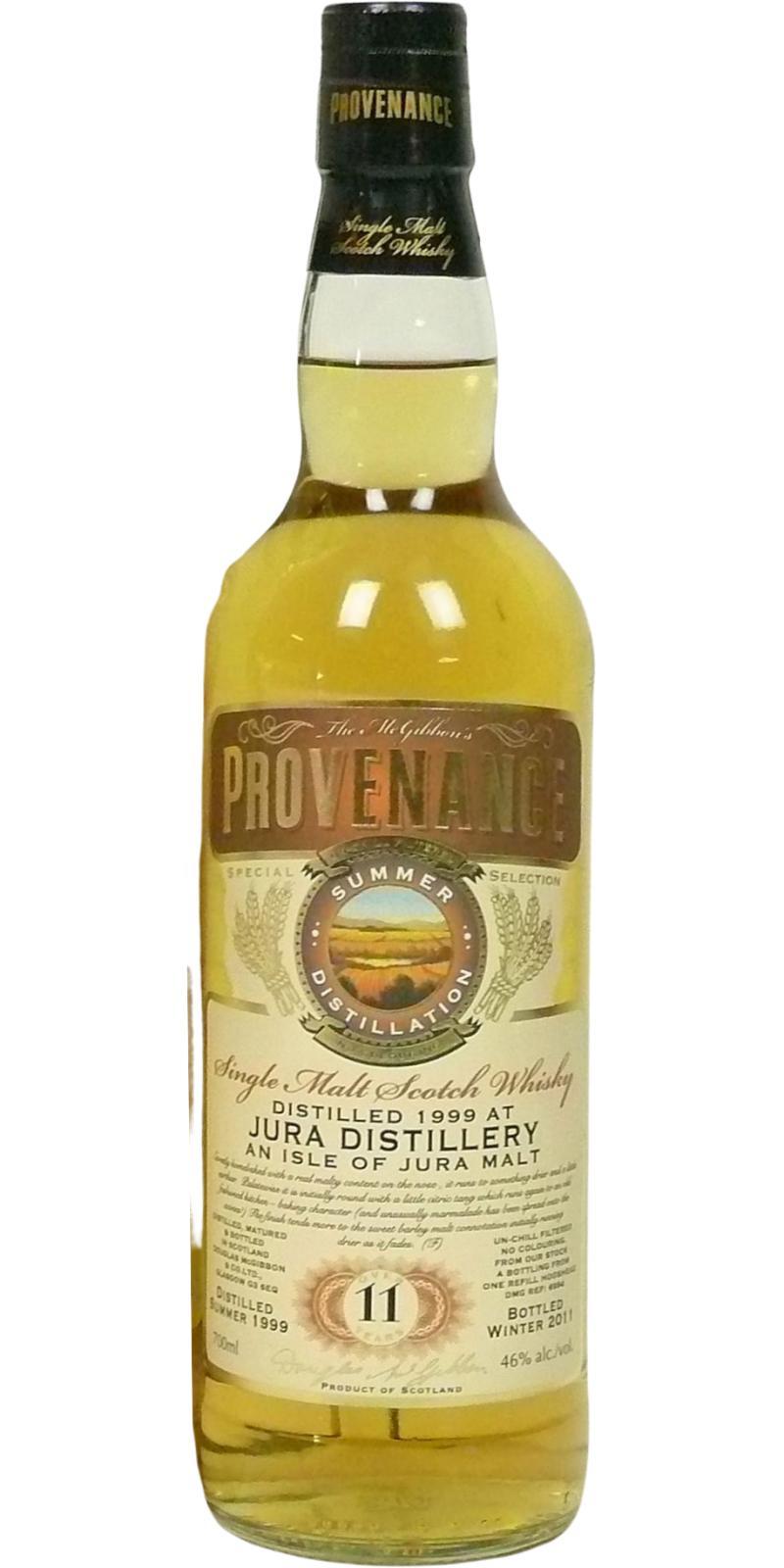 Isle of Jura 1999 McG  McGibbon's Provenance