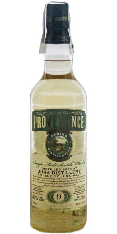 Isle of Jura 2003 McG  McGibbon's Provenance