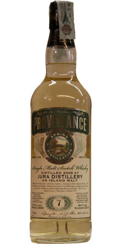 Isle of Jura 2008 McG  McGibbon's Provenance