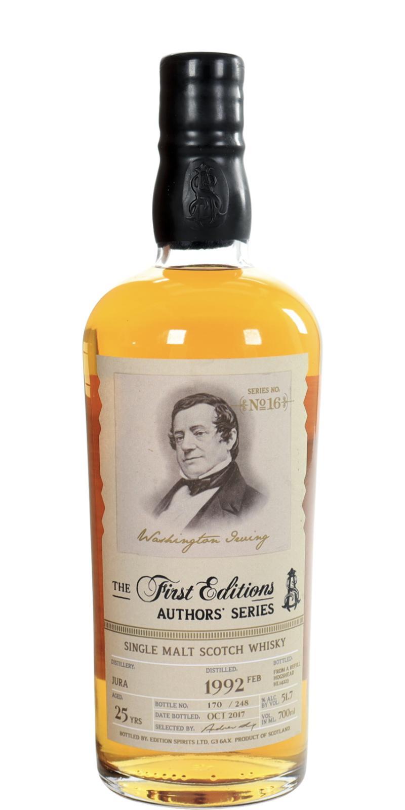 Isle of Jura 1992 ED  The First Editions - Authors' Series