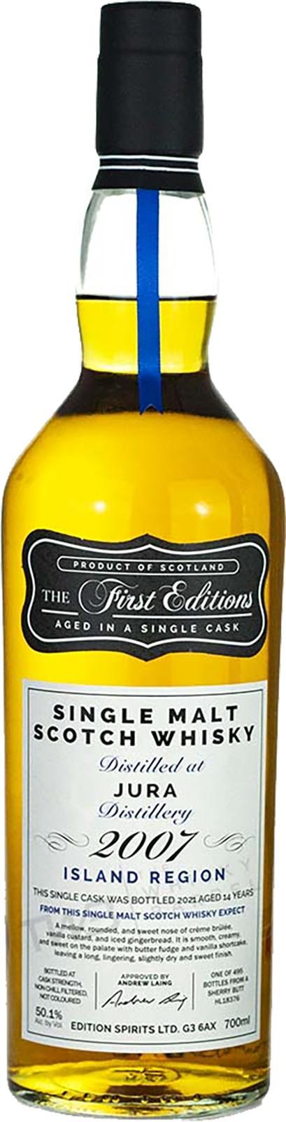 Isle of Jura 2007 ED  The First Editions