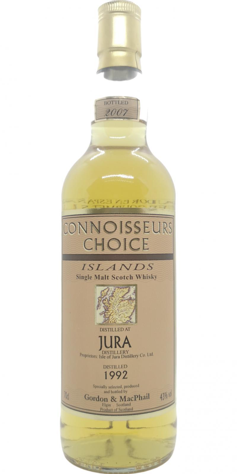 Isle of Jura 1992 GM  Connoisseurs Choice