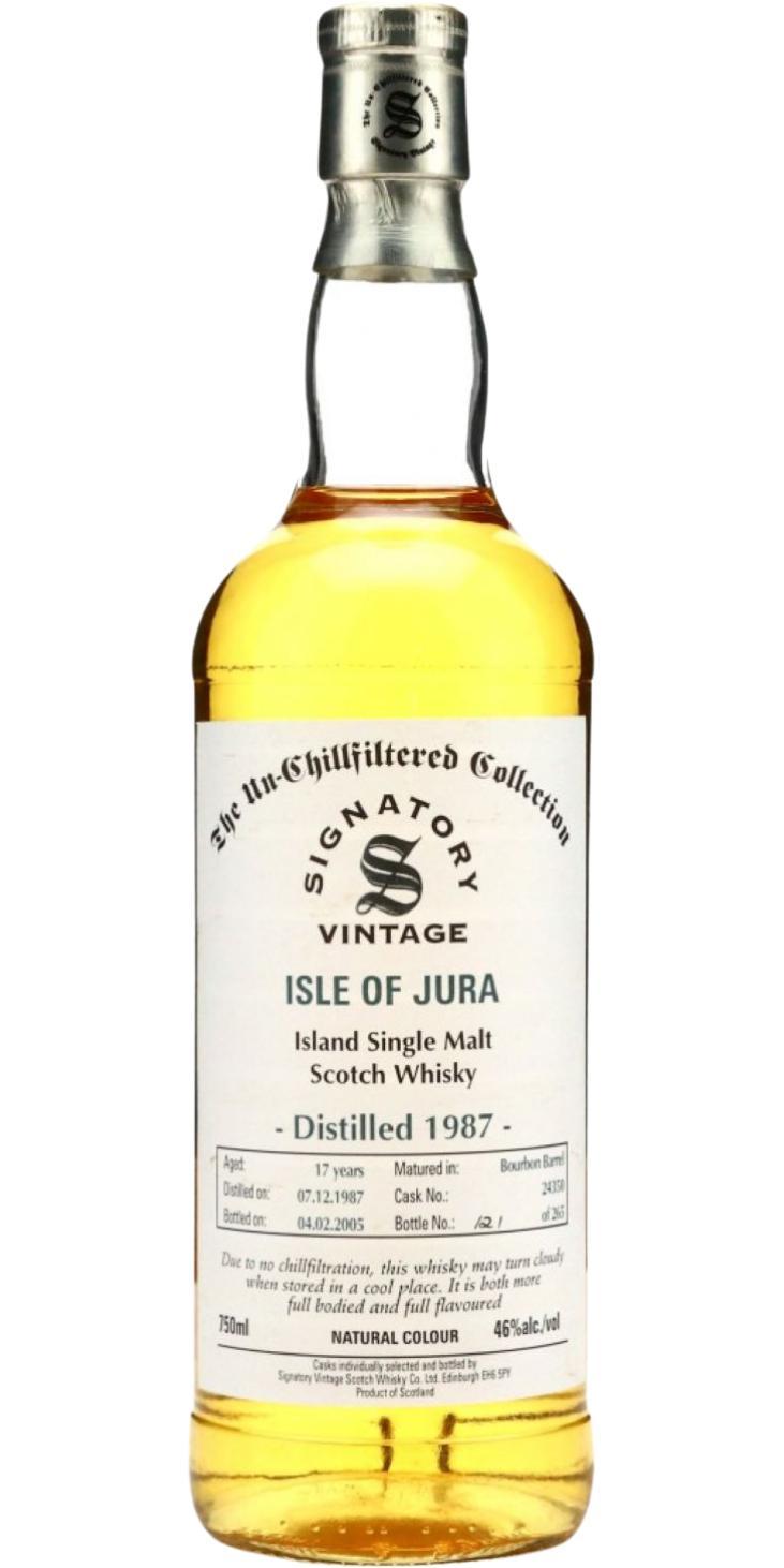 Isle of Jura 1987 SV  The Un-Chillfiltered Collection