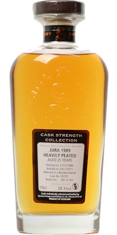 Isle of Jura 1989 SV  Cask Strength Collection - Heavily Peated