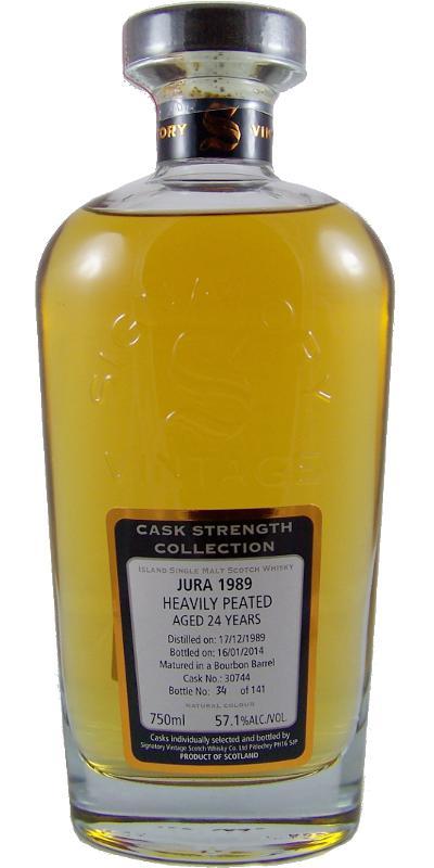 Isle of Jura 1989 SV  Cask Strength Collection - Heavily Peated