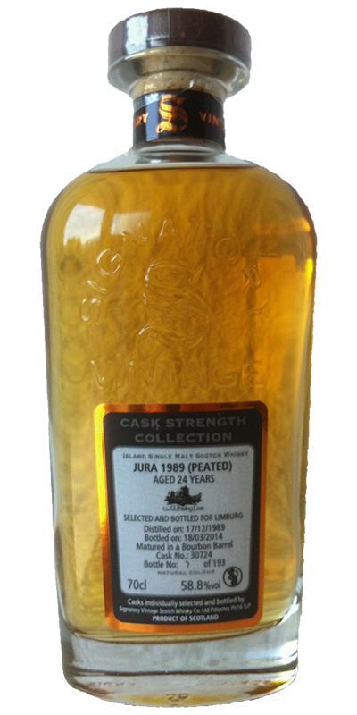 Isle of Jura 1989 SV  Cask Strength Collection - Peated