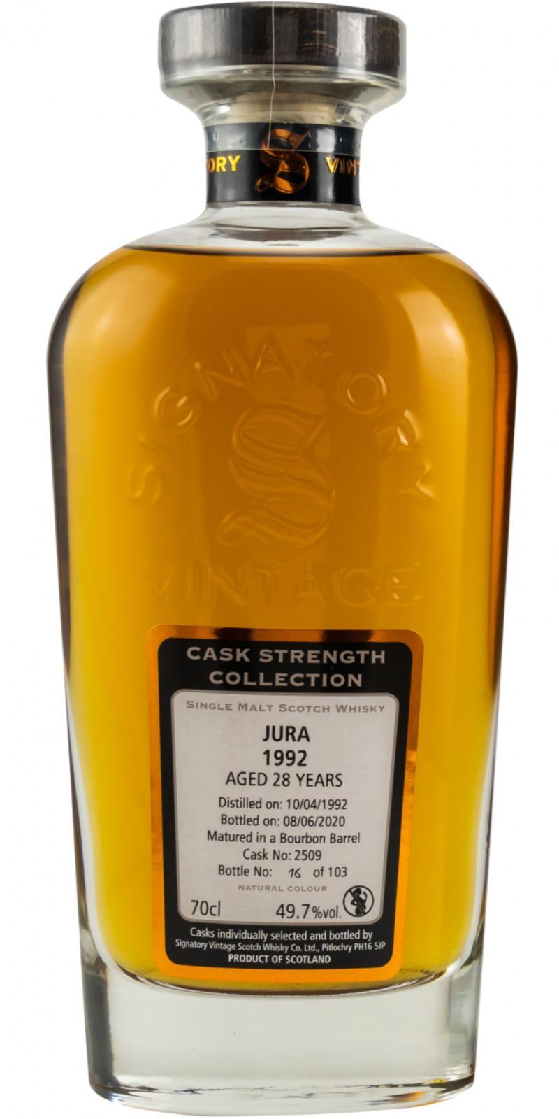 Isle of Jura 1992 SV  Cask Strength Collection