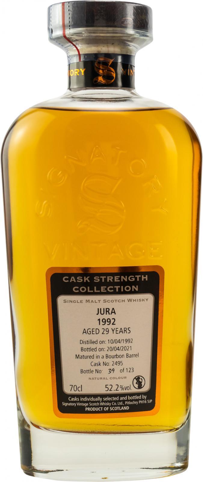 Isle of Jura 1992 SV  Cask Strength Collection