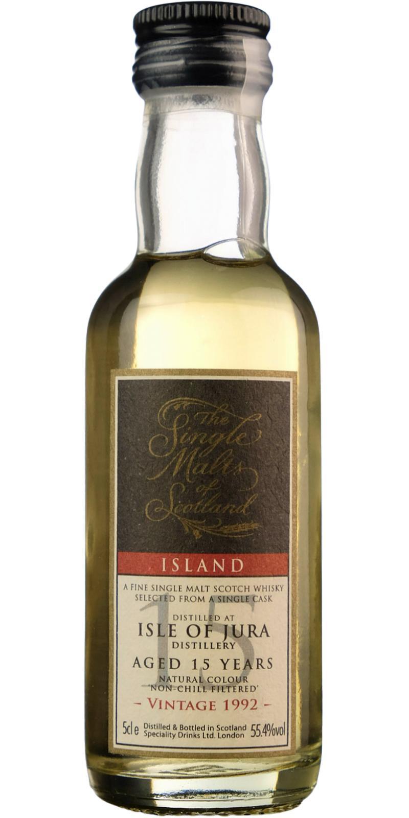 Isle of Jura 1992 SMS  The Single Malts of Scotland - Miniature