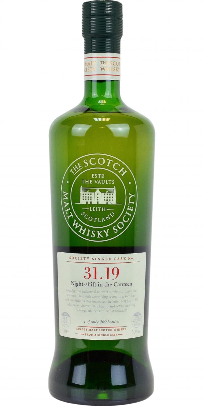 Isle of Jura 1988 SMWS 31.19  Night-shift in the Canteen