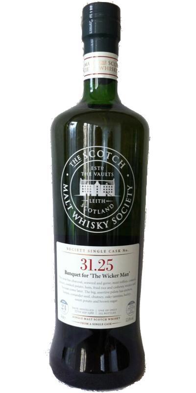Isle of Jura 1988 SMWS 31.25  Banquet for 'The Wicker Man'