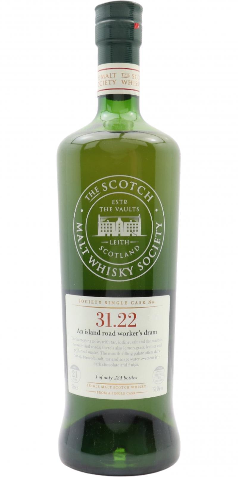 Isle of Jura 1989 SMWS 31.22  An island road worker's dram