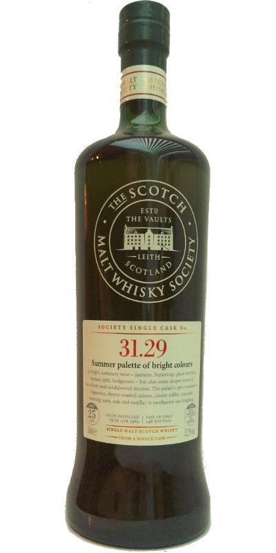 Isle of Jura 1989 SMWS 31.29  Summer palette of bright colours