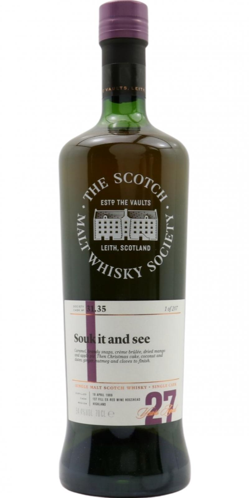 Isle of Jura 1989 SMWS 31.35  Souk it and see