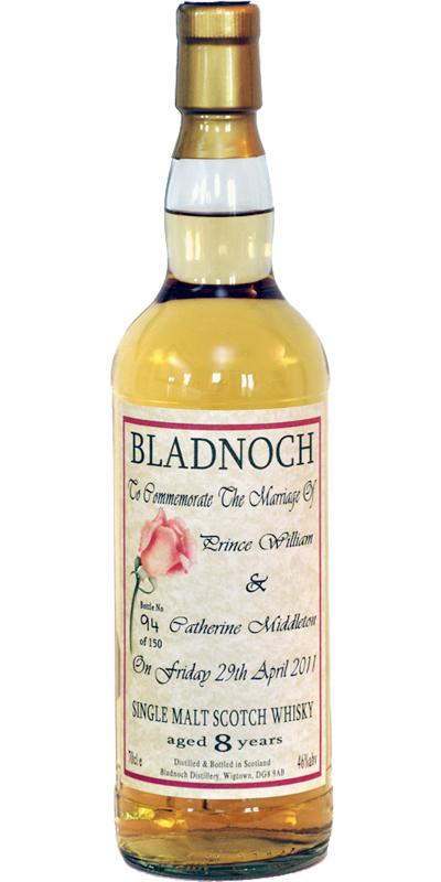Bladnoch 08-year-old Royal Wedding Bottling