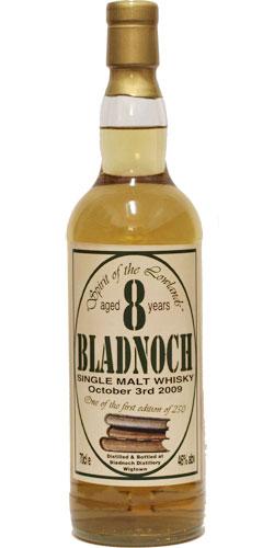 Bladnoch 08-year-old 1st Edition label