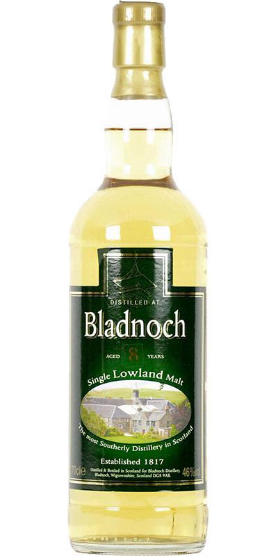 Bladnoch 08-year-old Distillery Label