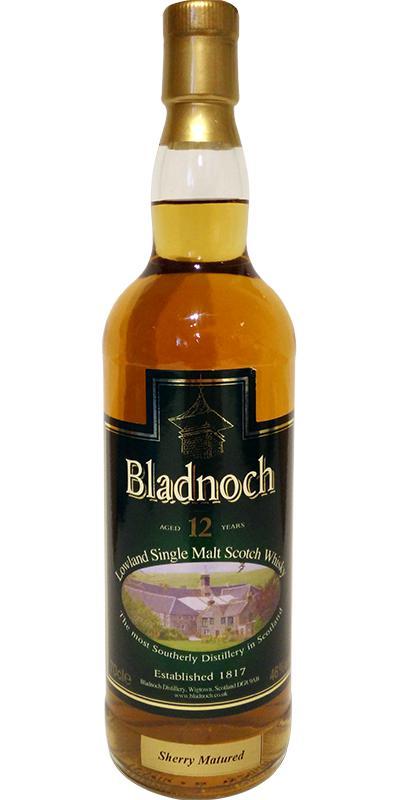 Bladnoch 12-year-old Distillery Label